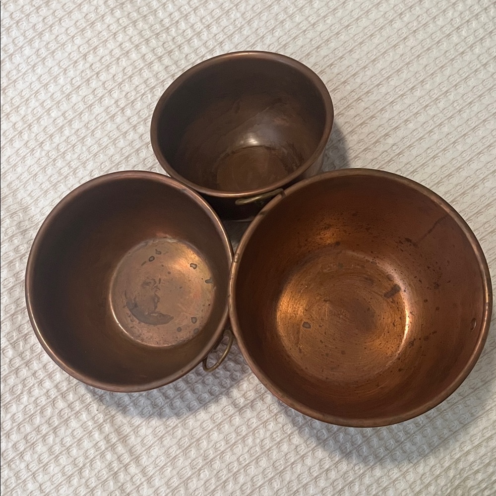 Premium Copper Mixing Bowls Set